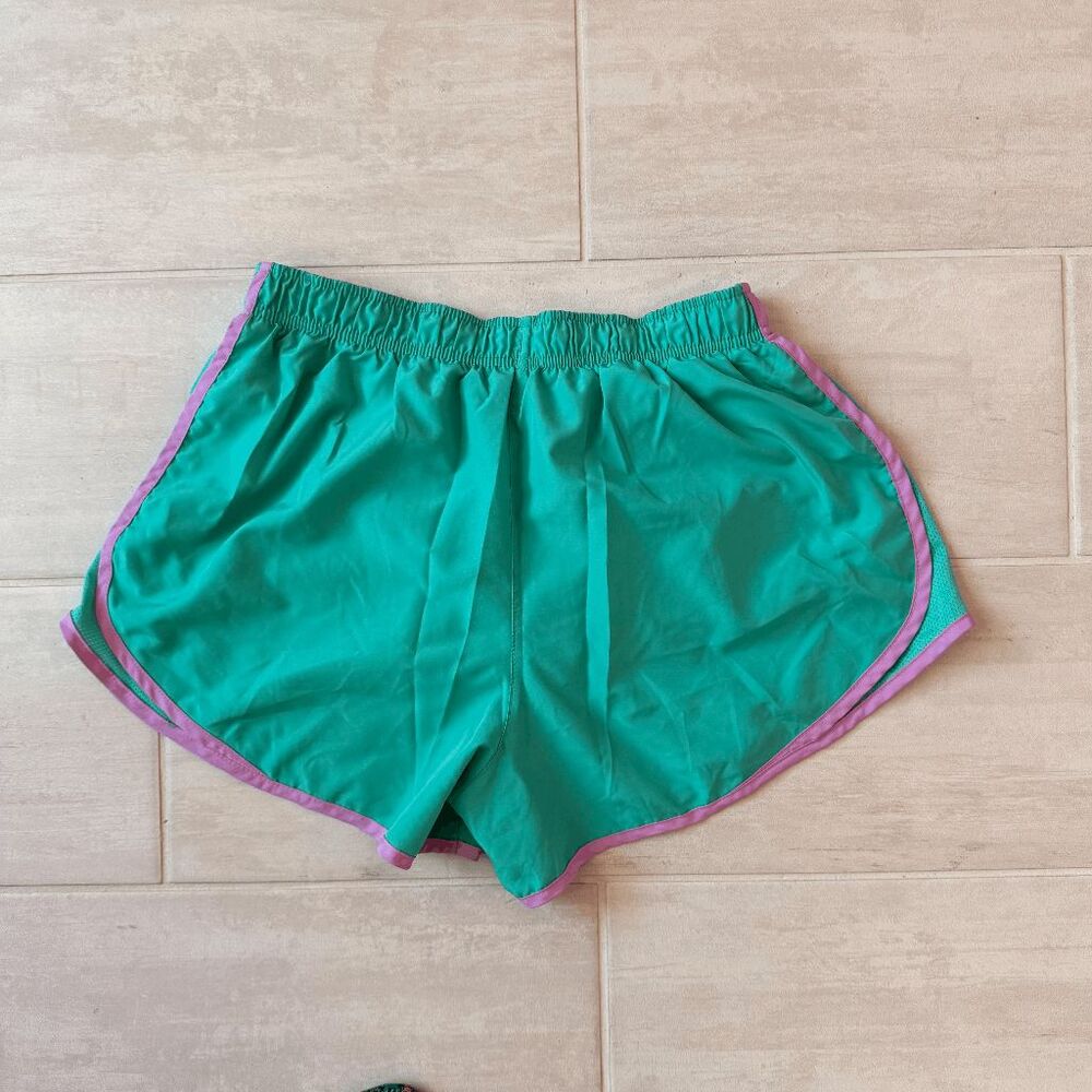 Women's Nike Tempo Dri-FIT Mid-Rise 3-in Running Shorts Teal Purple Lined Large - Picture 2 of 6